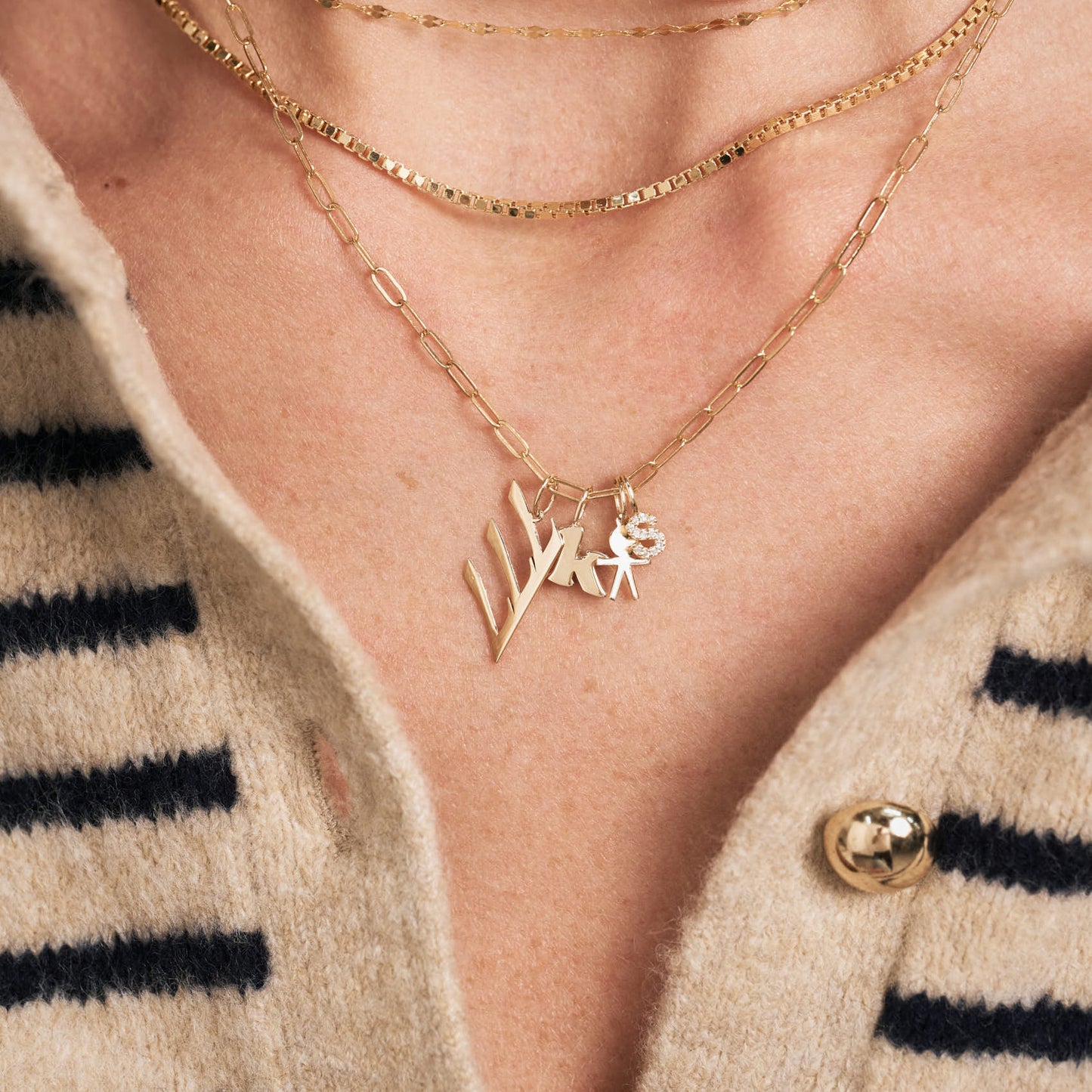 Diamant Buchstabe A Charm