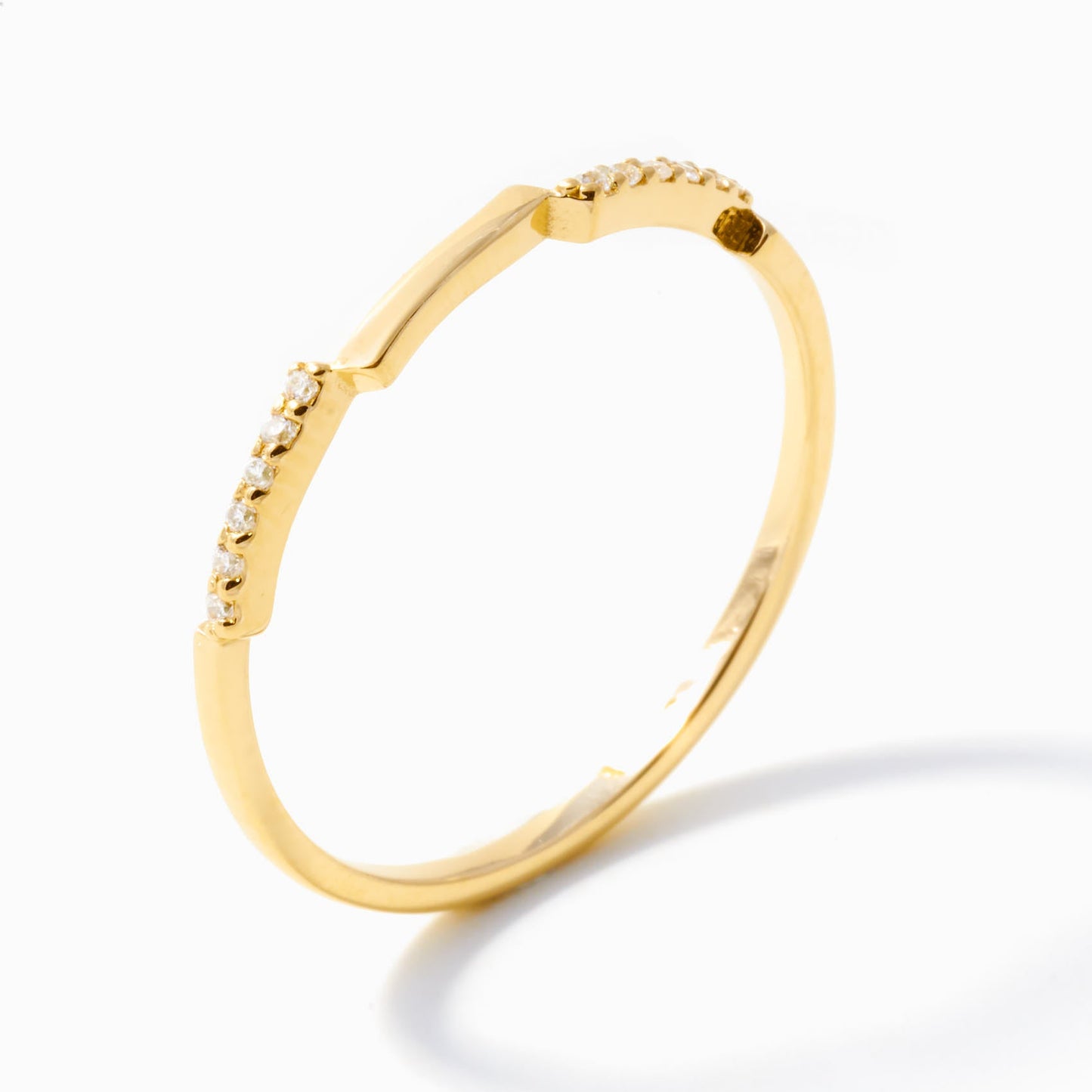 Stapelbarer Diamantring