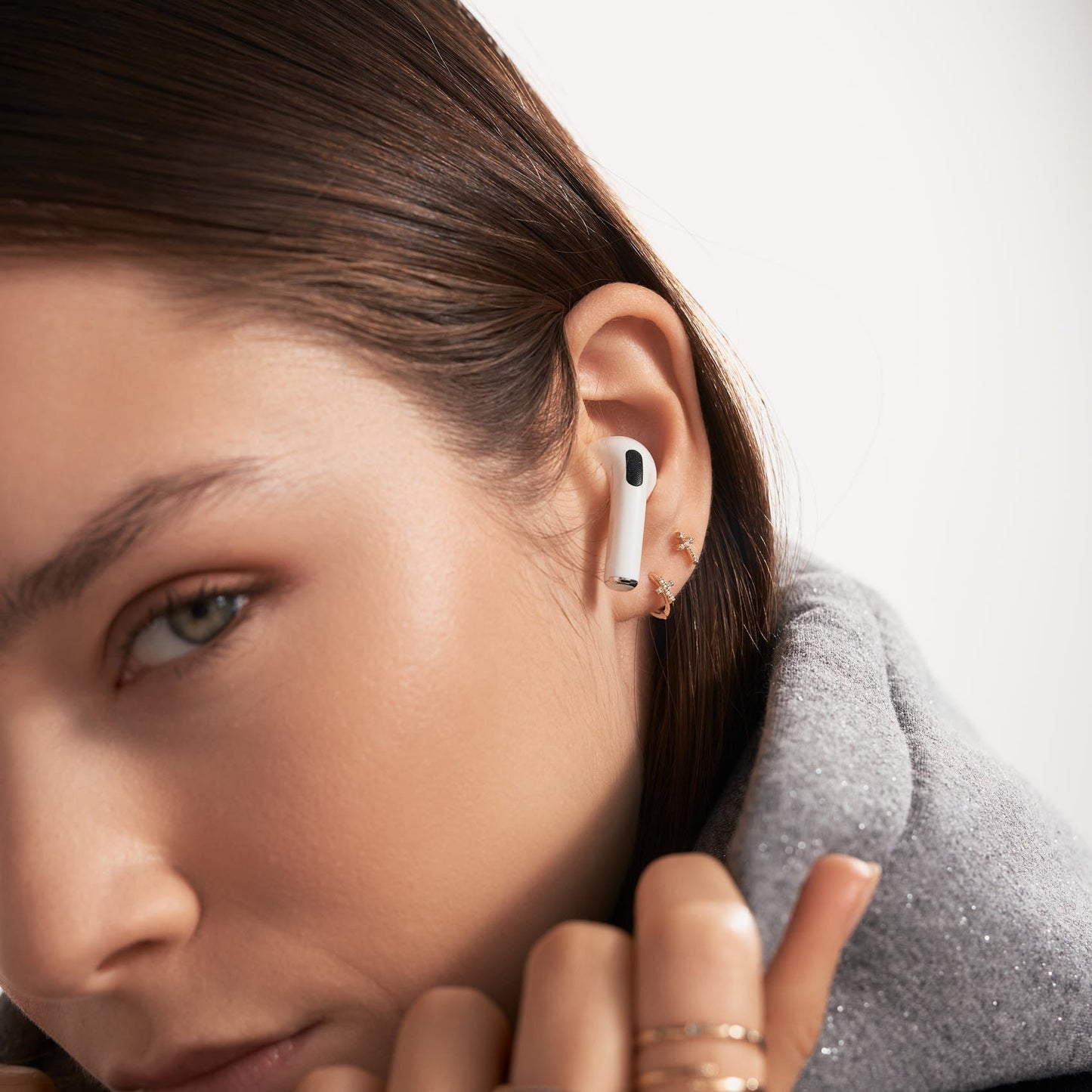 Mini Diamond Cross Creolen