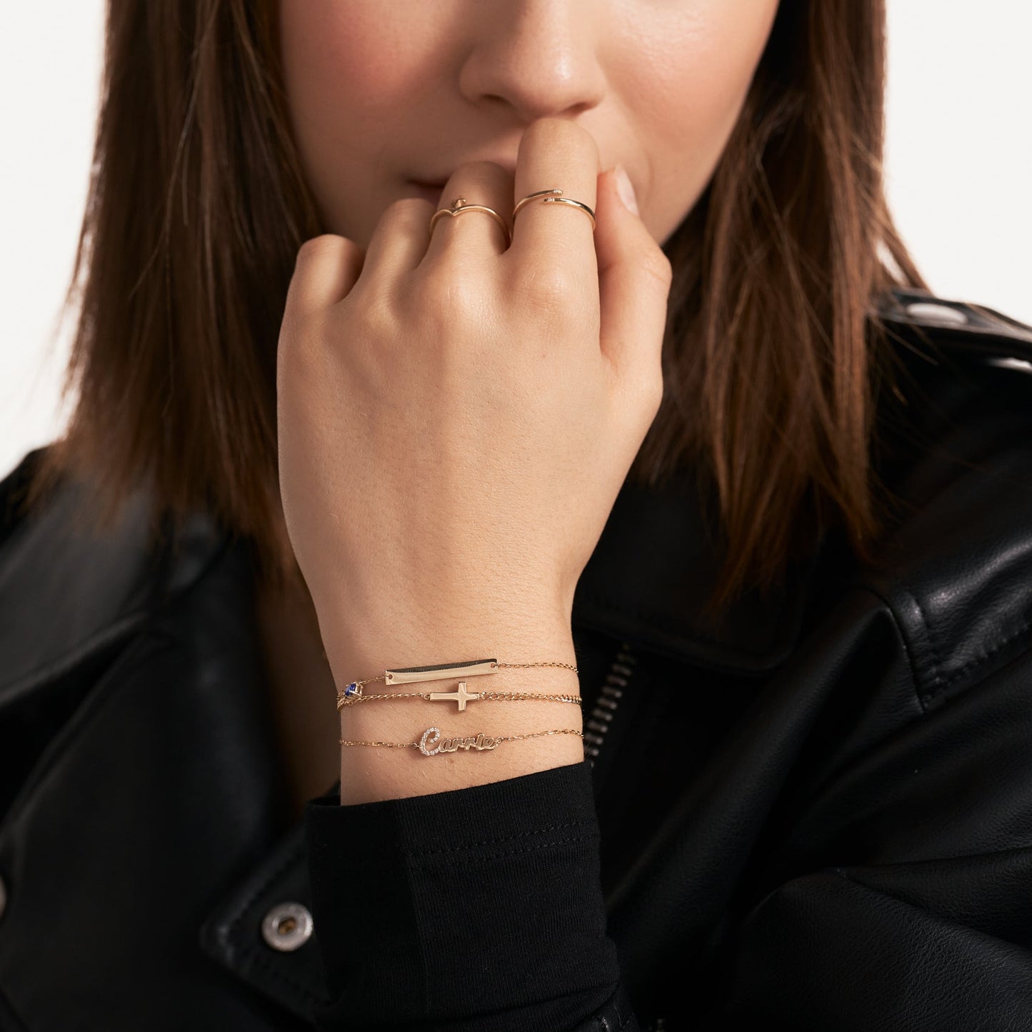 Gravierbares Barren-Geburtsstein-Armband