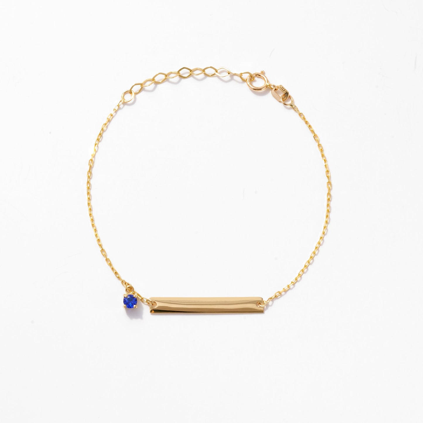 Gravierbares Barren-Geburtsstein-Armband