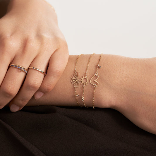 Sonnarmband mit Diamant