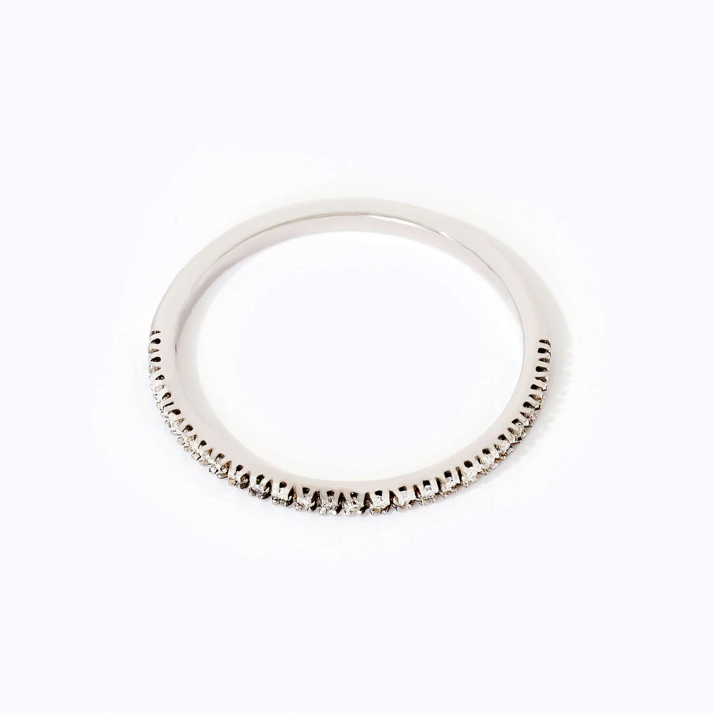 Bague demi-éternité diamant en or massif 585