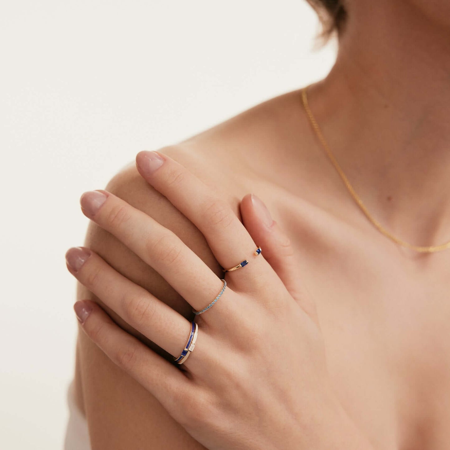 Geburtsstein Emaille Siegelring.