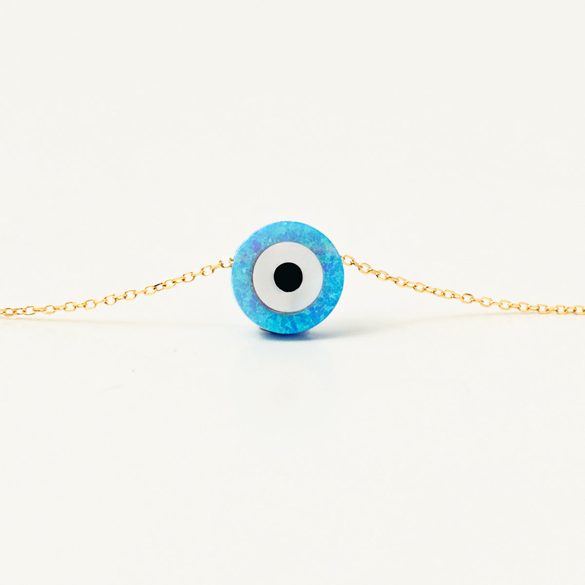Opal Evil Eye Halskette