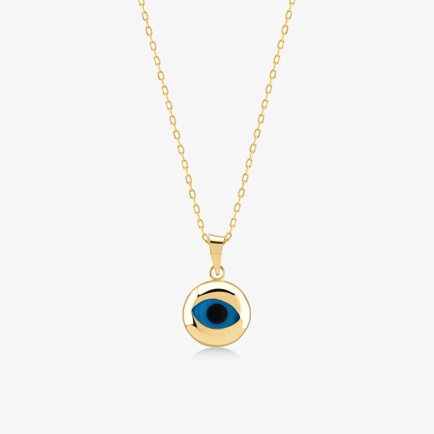 Runde Evil Eye-Halskette
