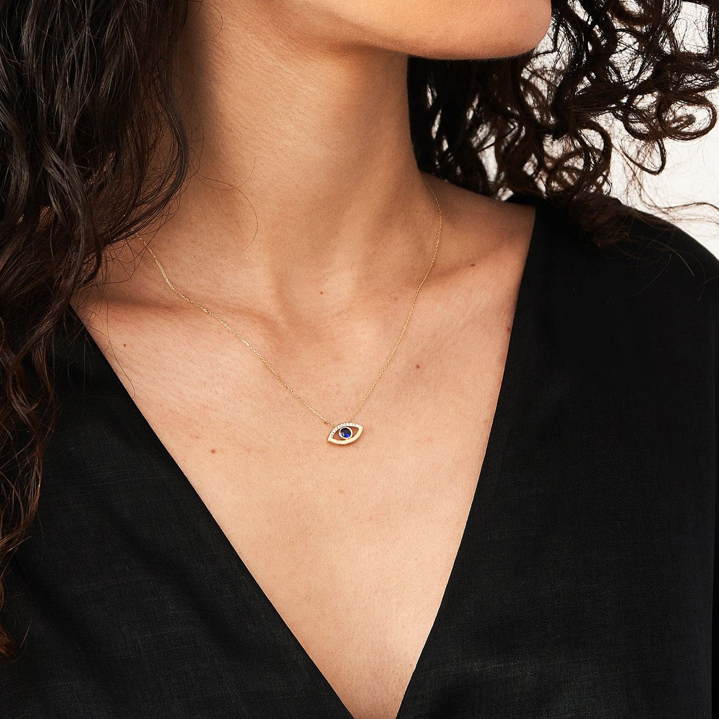 Saphir Ovales böses Augenarmband - Gelindiamant