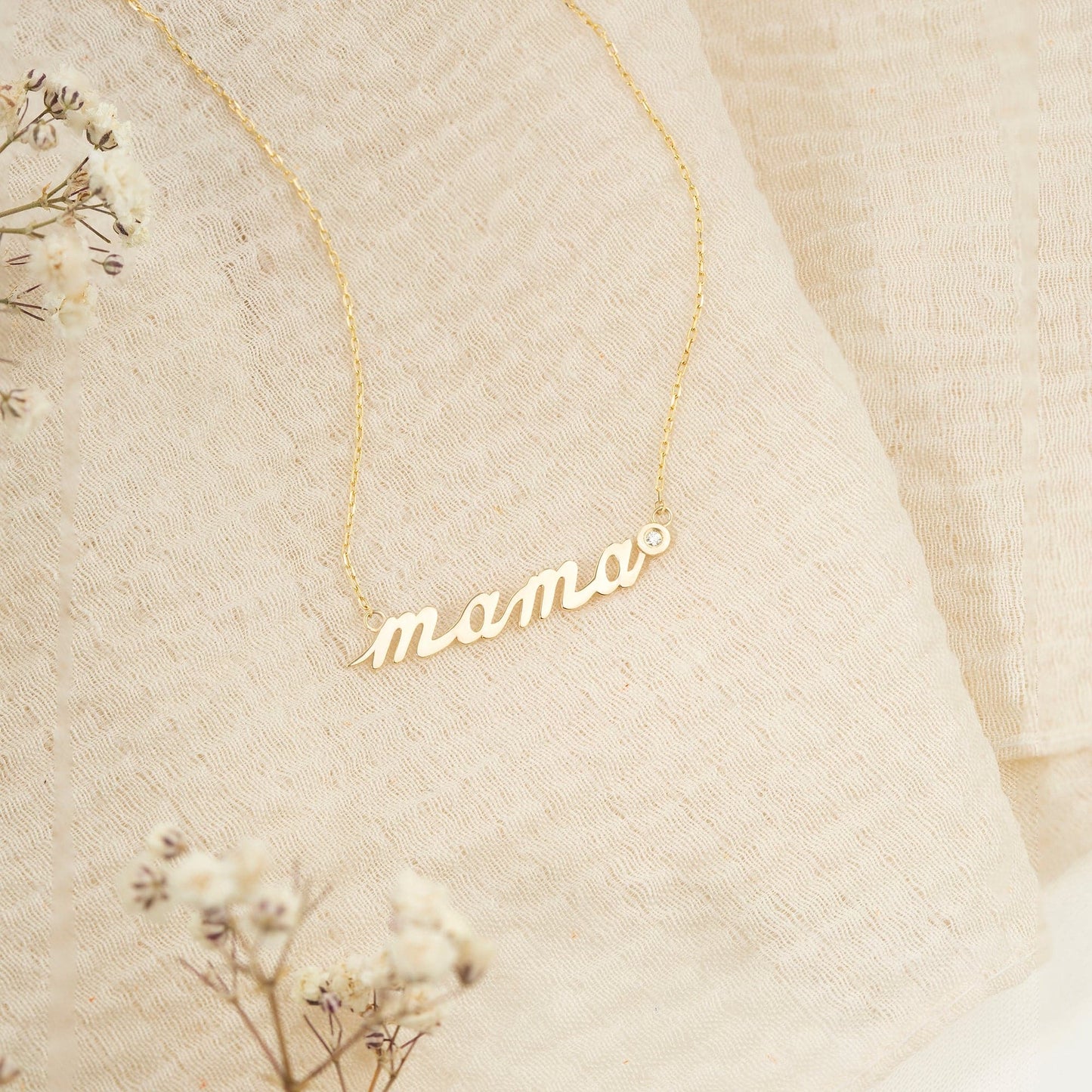 Diamant-Mama-Halskette