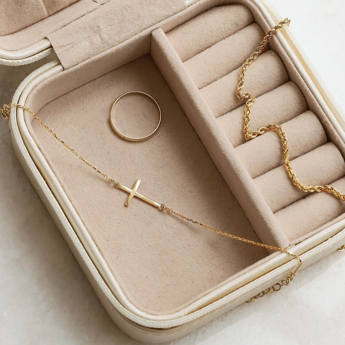 Horizontales Kreuz-Armband, verstellbar