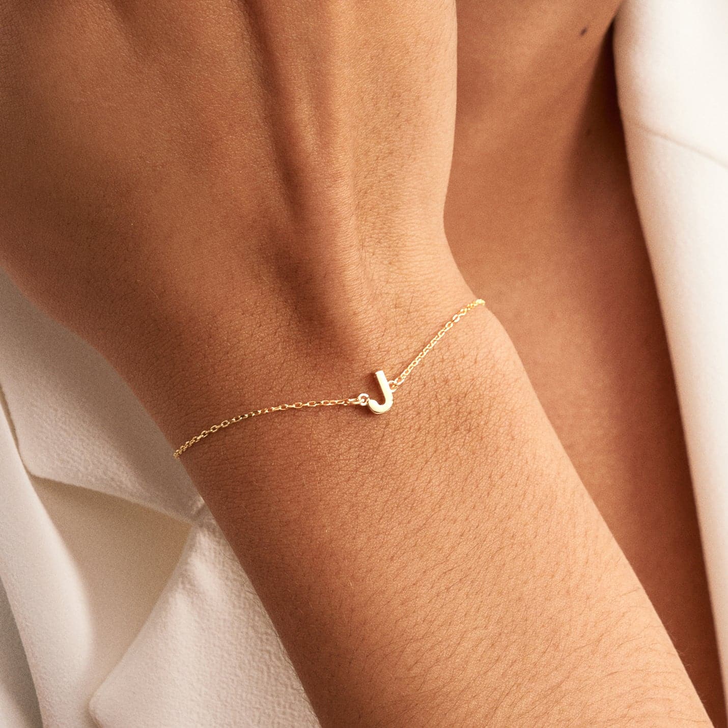 Initiale Armbänder, verstellbar