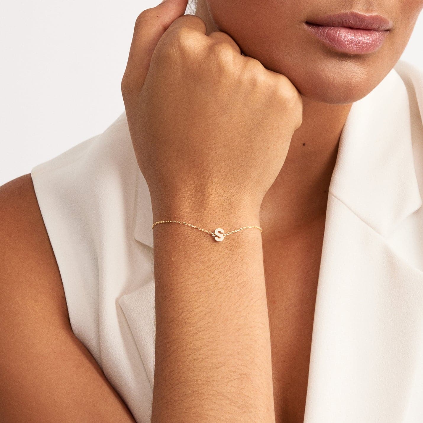 Initiale Armbänder, verstellbar