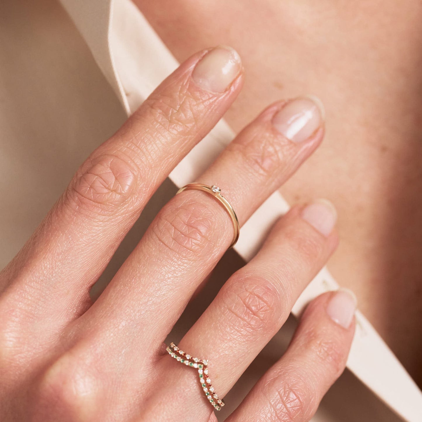 Geburtsstein-Wishbone-V-Ring-Enhancer
