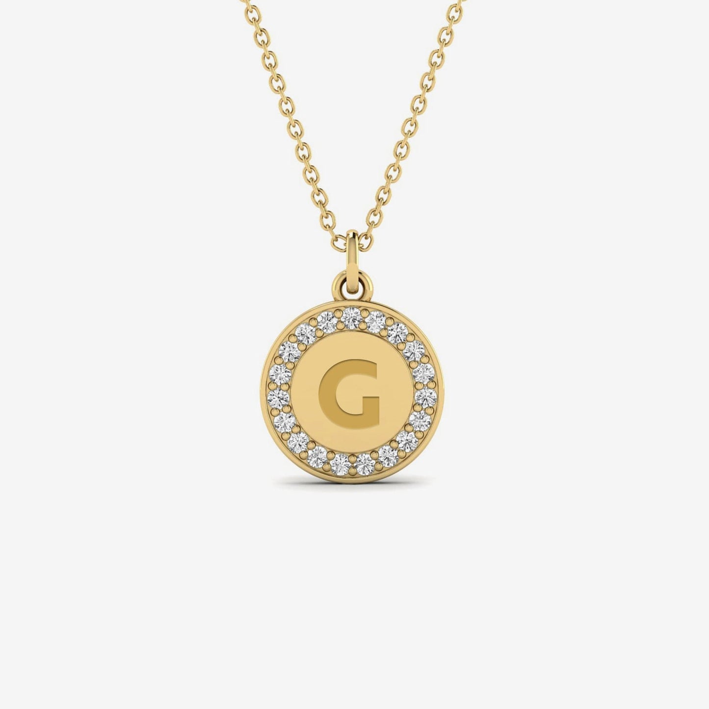 Diamantene, gravierbare Scheibenkette