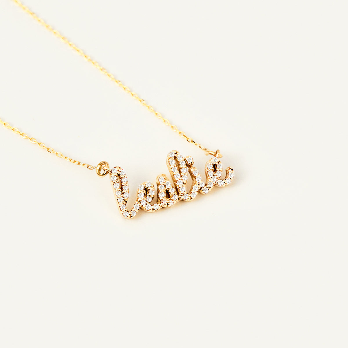 Diamond Cursive Name Halskette