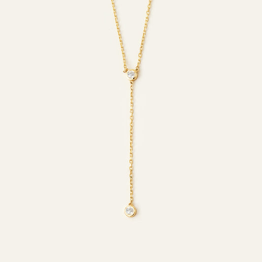Diamant Lariat Halskette