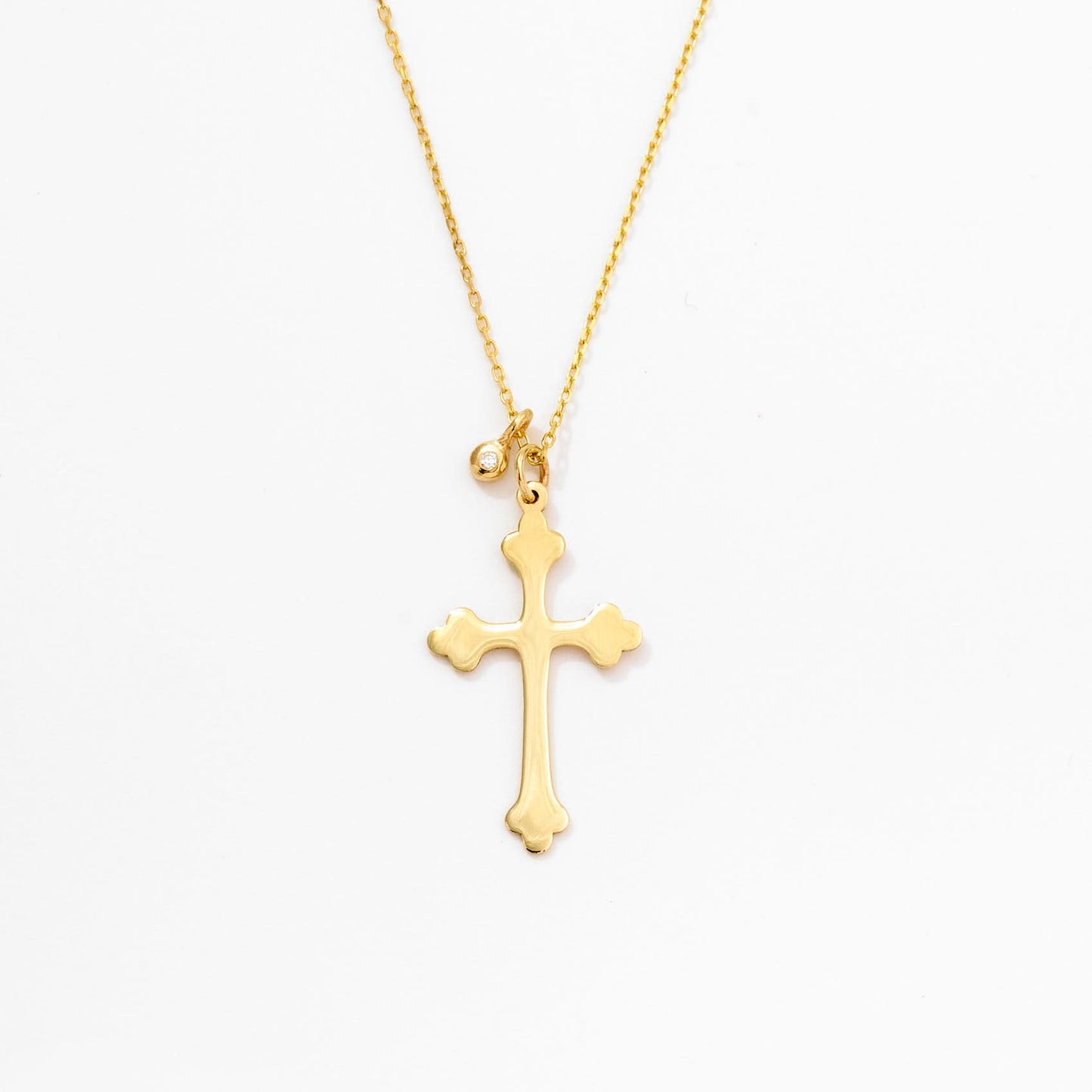 Diamantbesetzte Kreuzkette