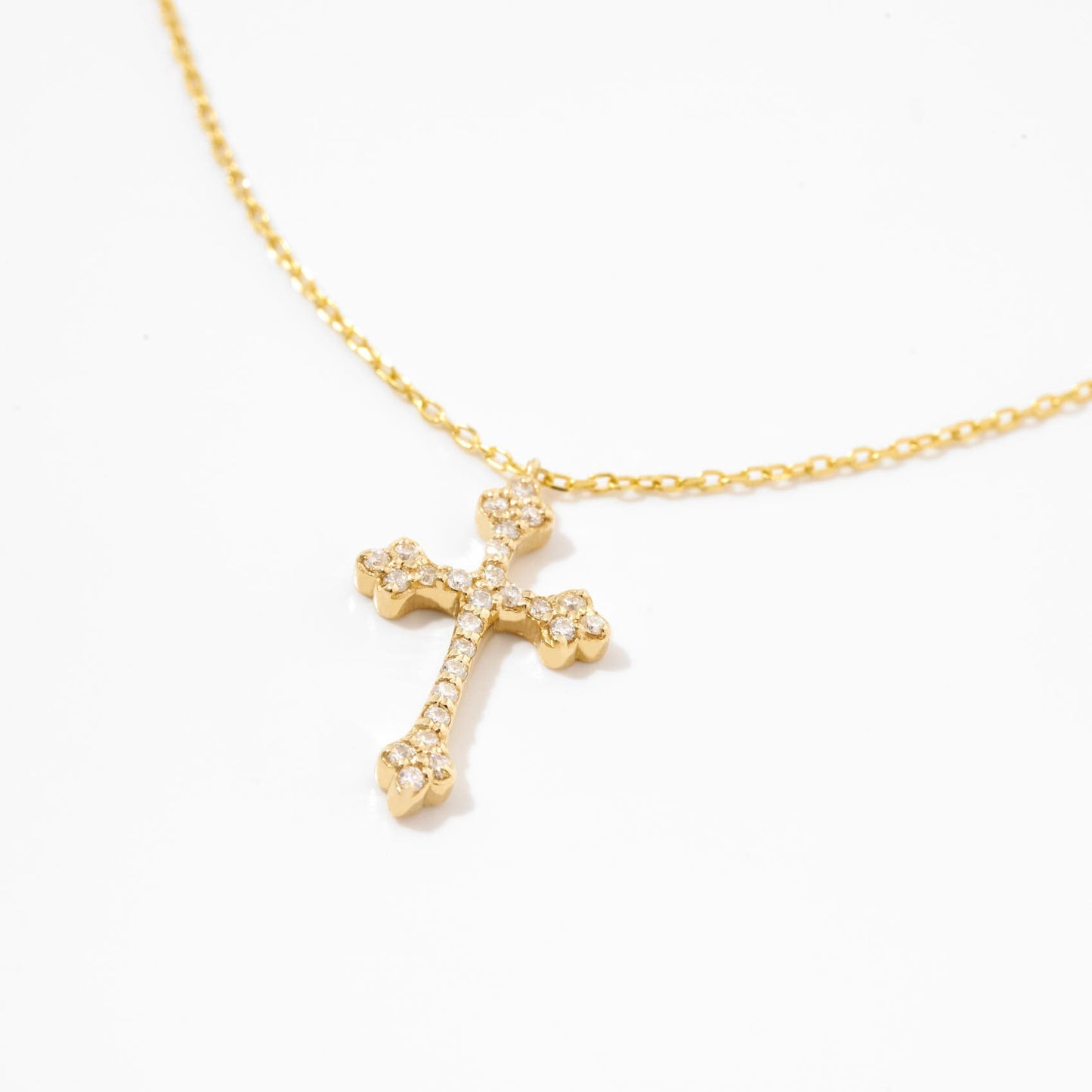 Diamant Petite Kreuz Halskette