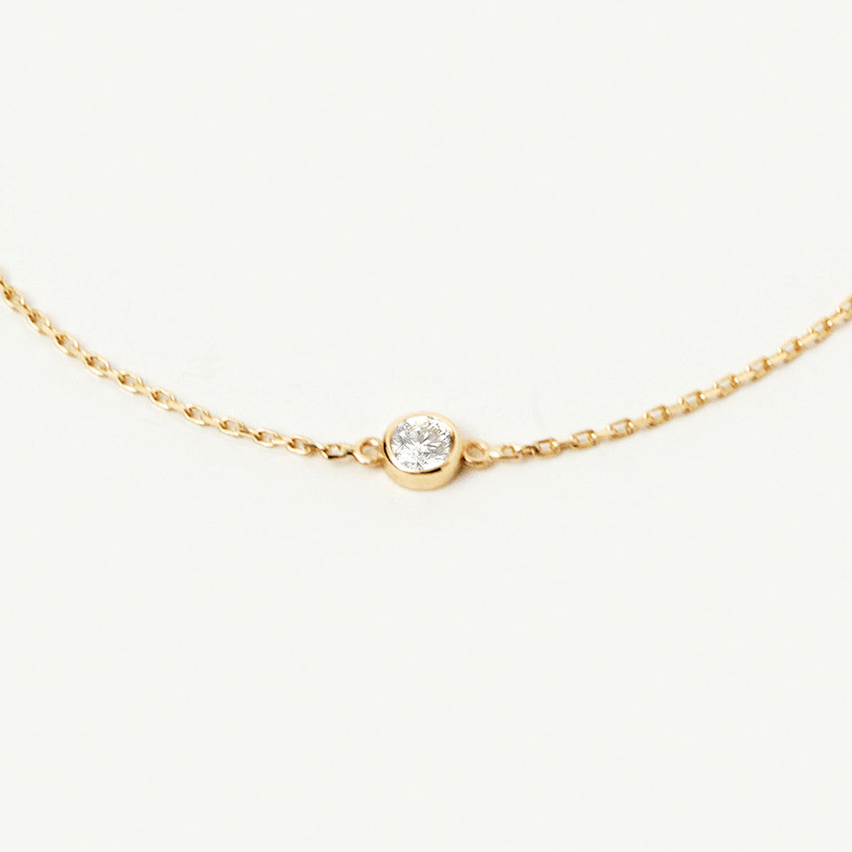 November Solitär Geburtsstein Lünette Armband