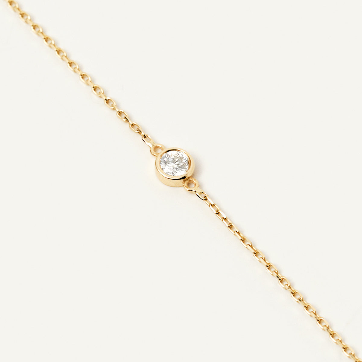 November Solitär Geburtsstein Lünette Armband