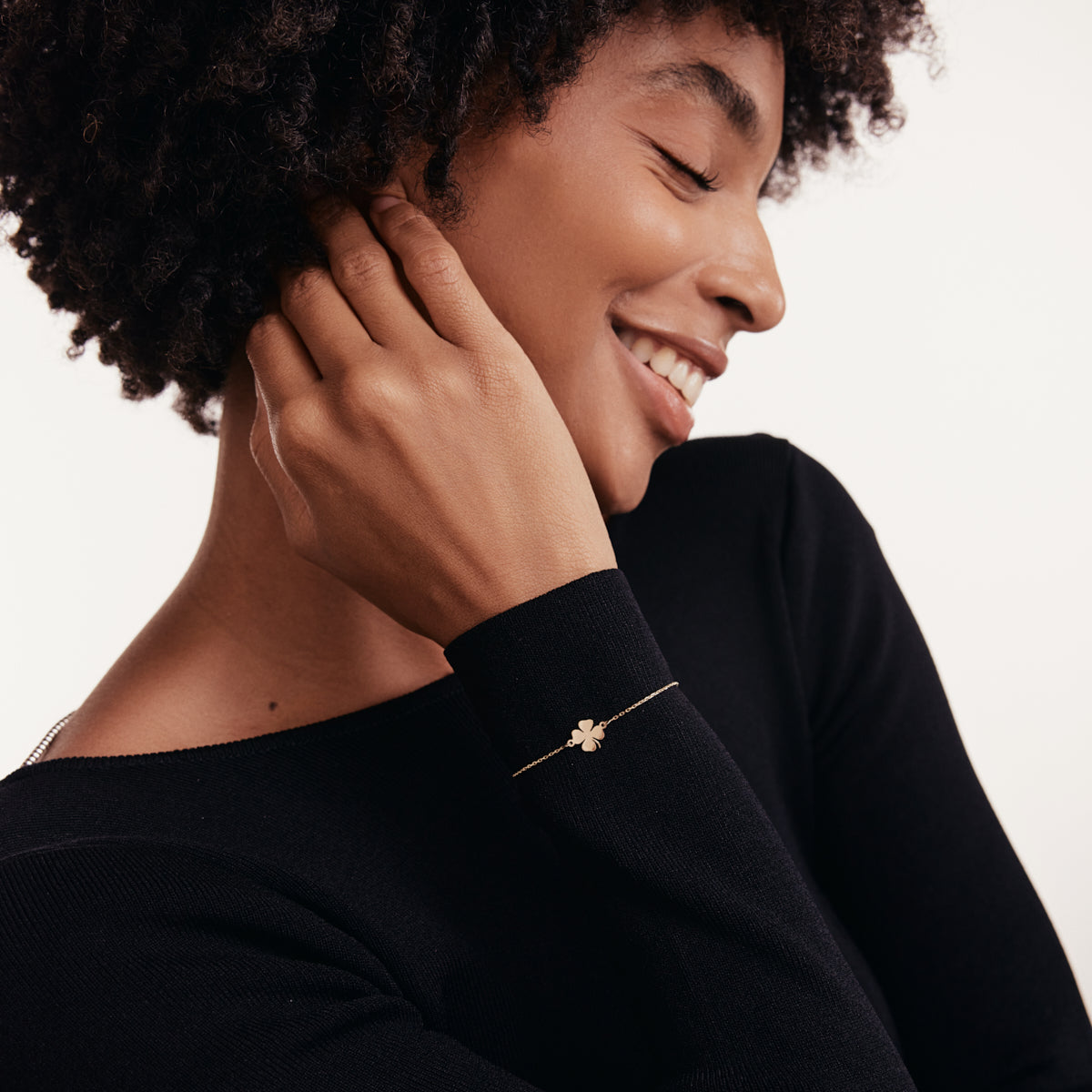 Vierblättriges Kleeblatt-Armband