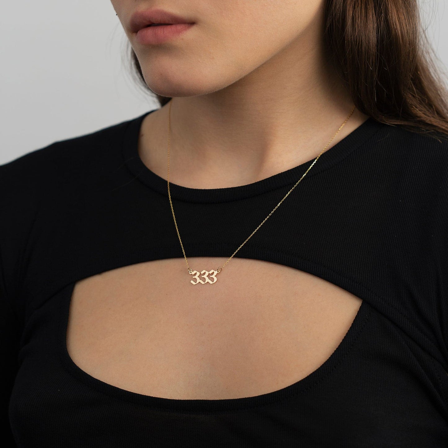 Collier chiffre angélique en or 585