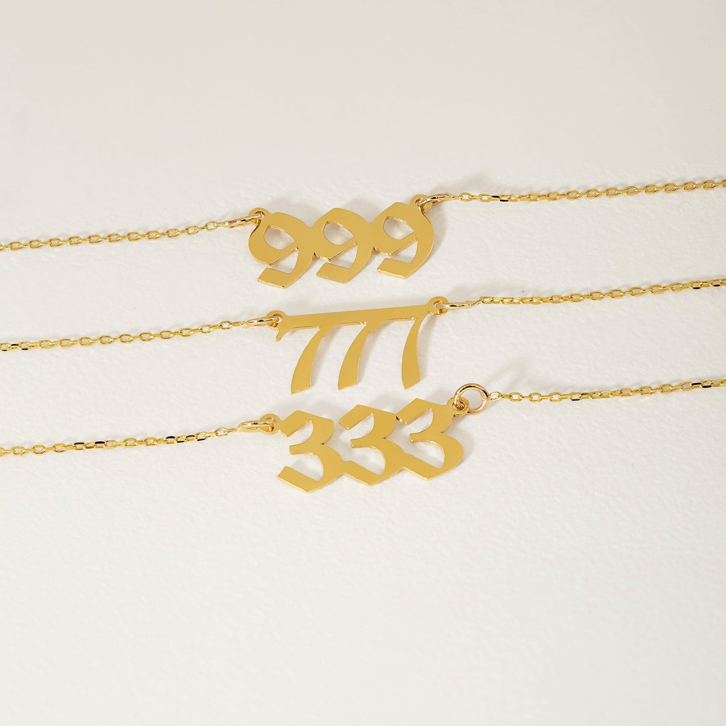 Collier chiffre angélique en or 585