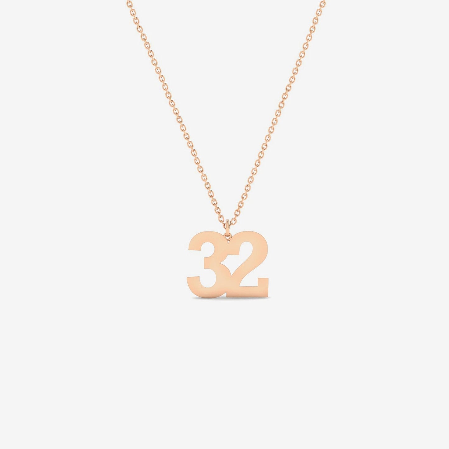 Individual number collar in 585 gold