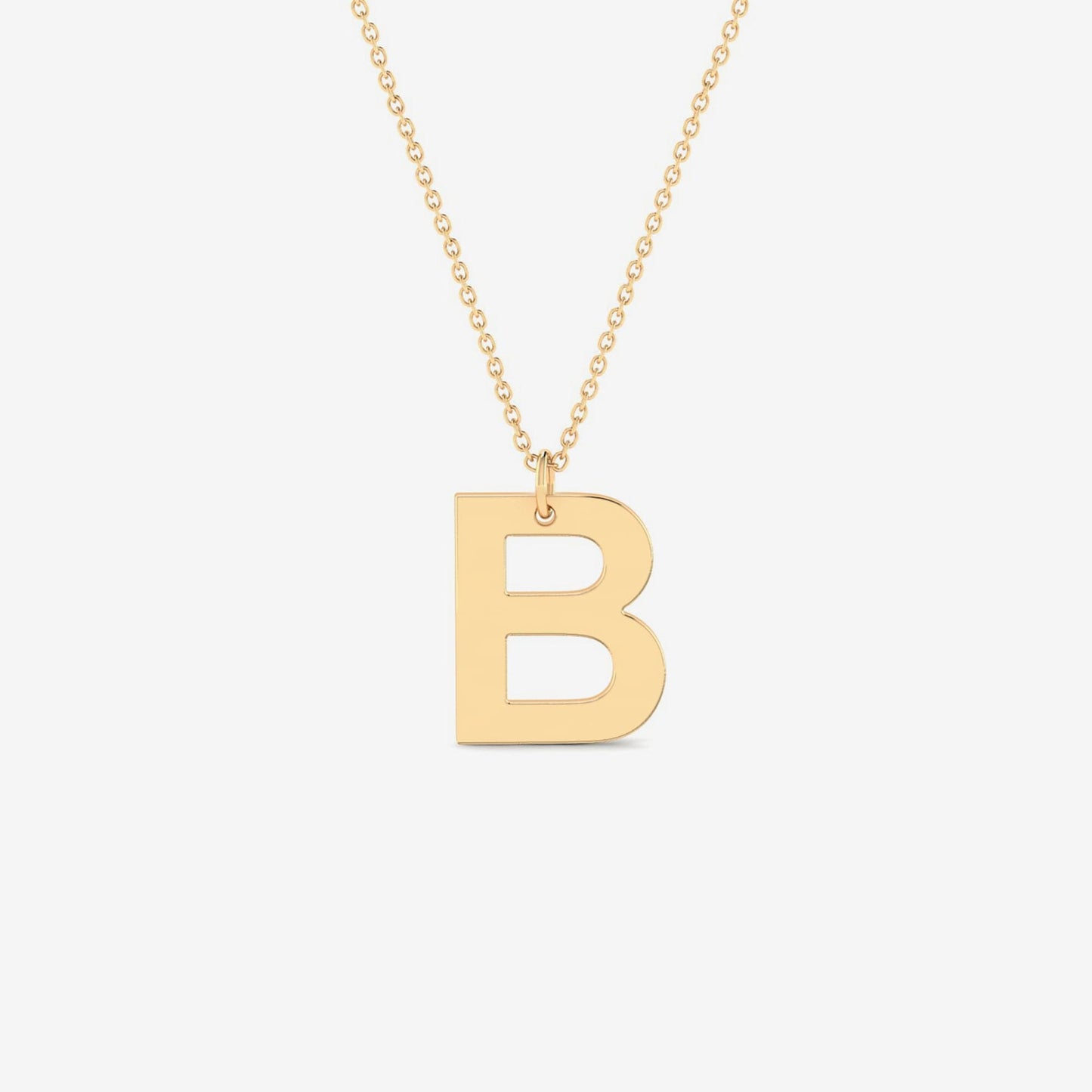 Personalisierte Classic Script Letter Halskette