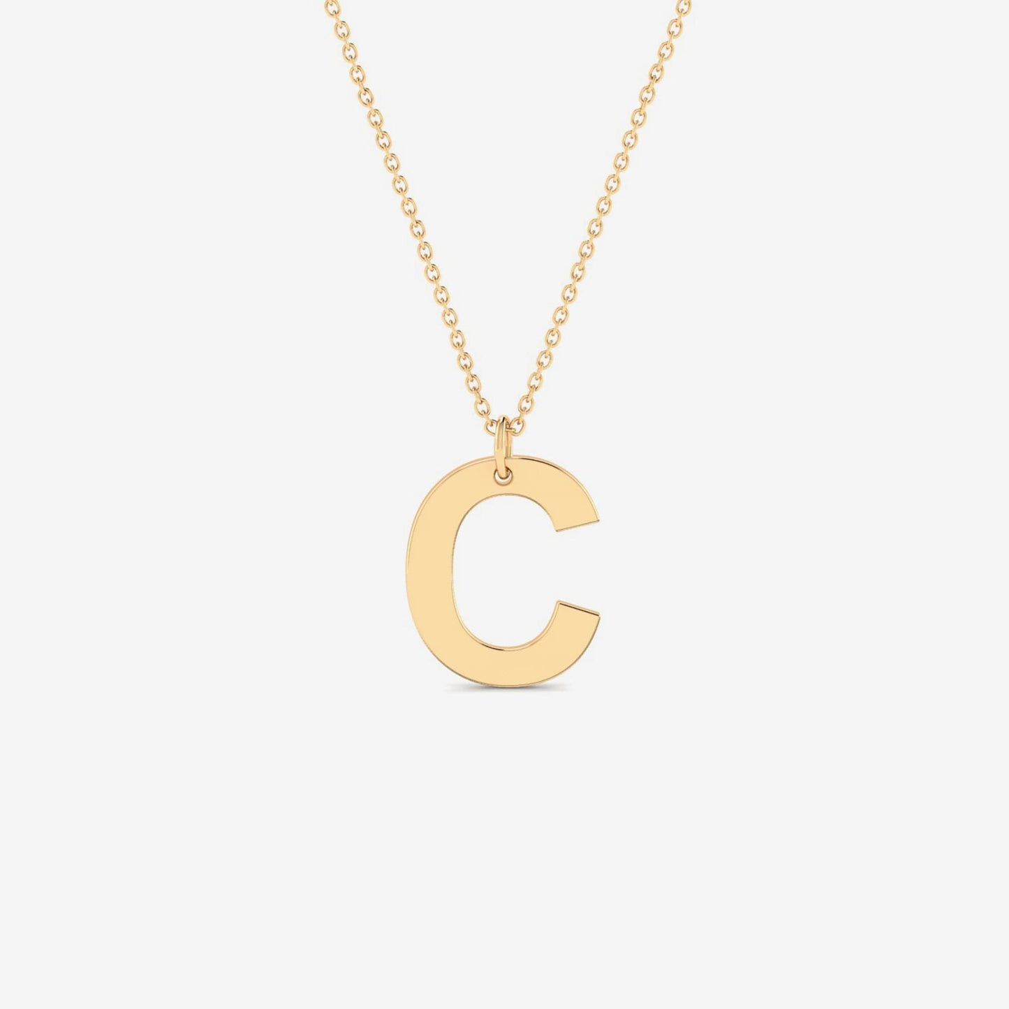 Personalisierte Classic Script Letter Halskette