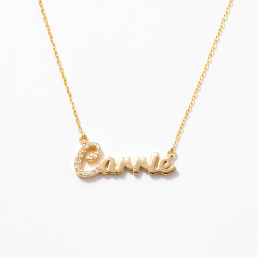 Diamant Carrie Namenskette