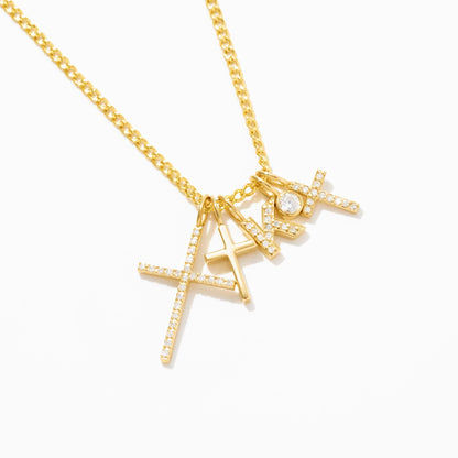 Diamantkreuz Charm