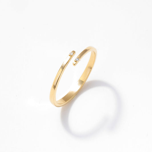 Diamant Offener Bypass Ring