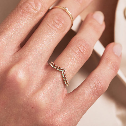 Geburtsstein-Wishbone-V-Ring-Enhancer