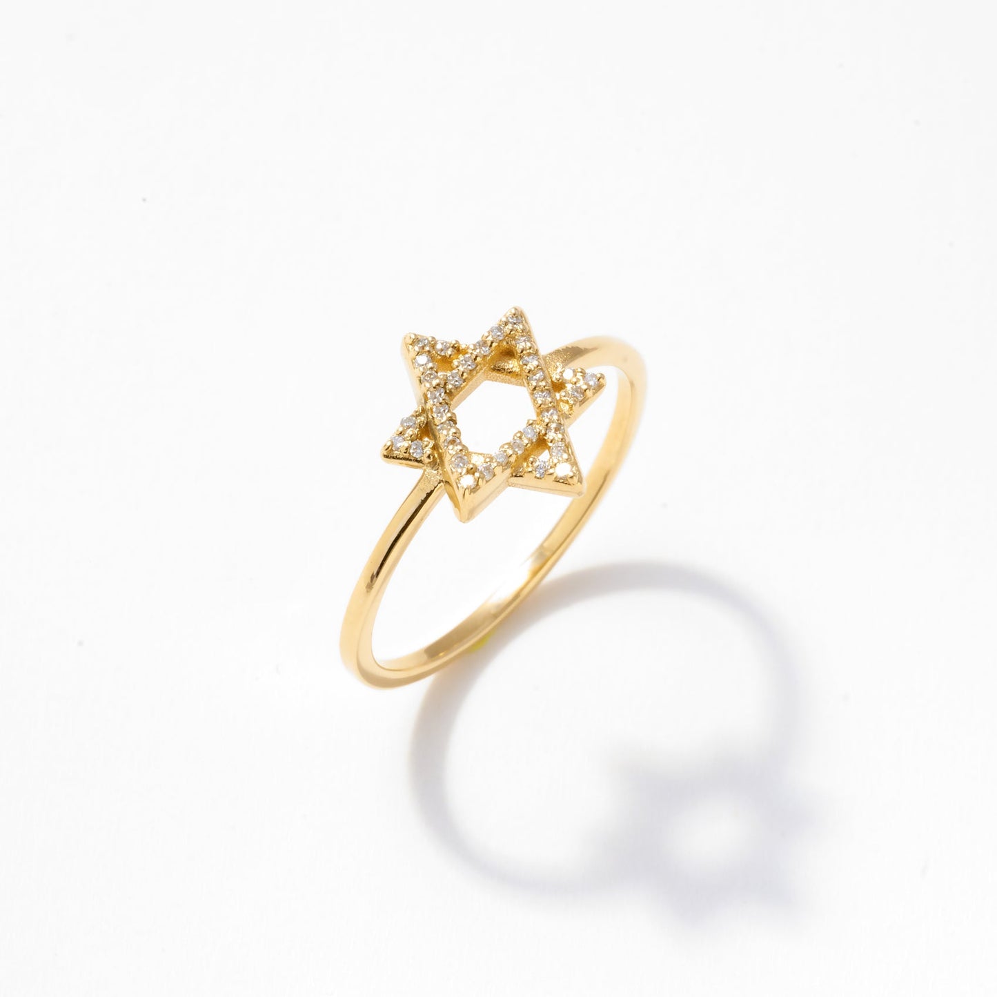 Diamantring mit Davidstern