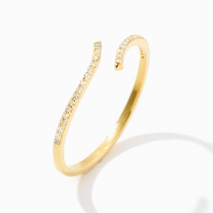 Offener Diamant-Krallenring