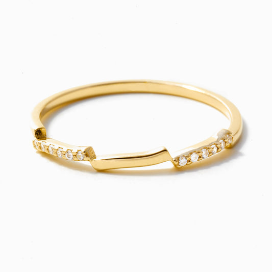 Stapelbarer Diamantring