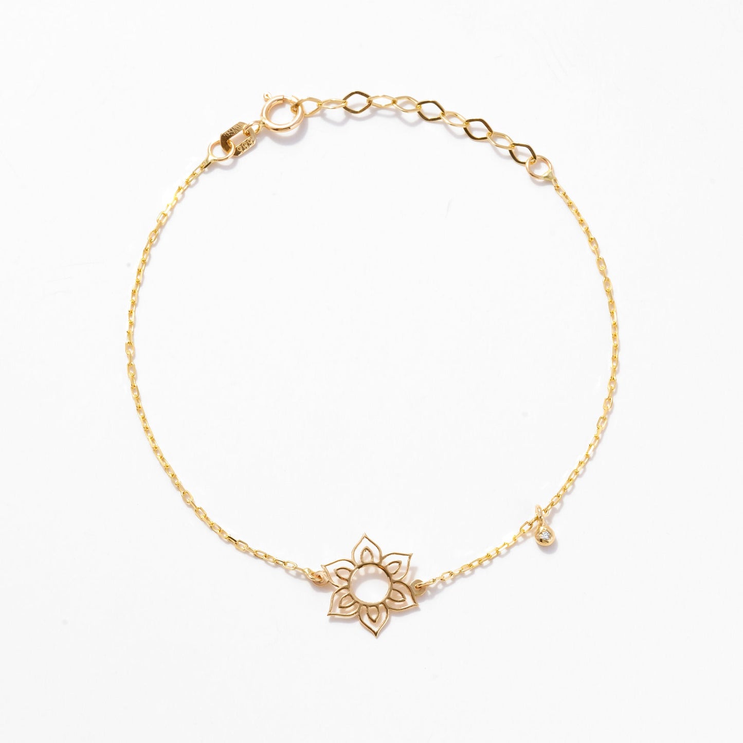 Blumenarmband mit Diamant