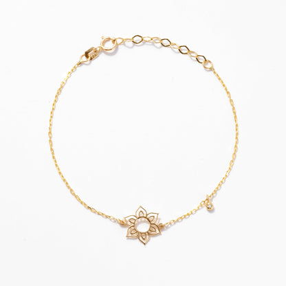 Blumenarmband mit Diamant