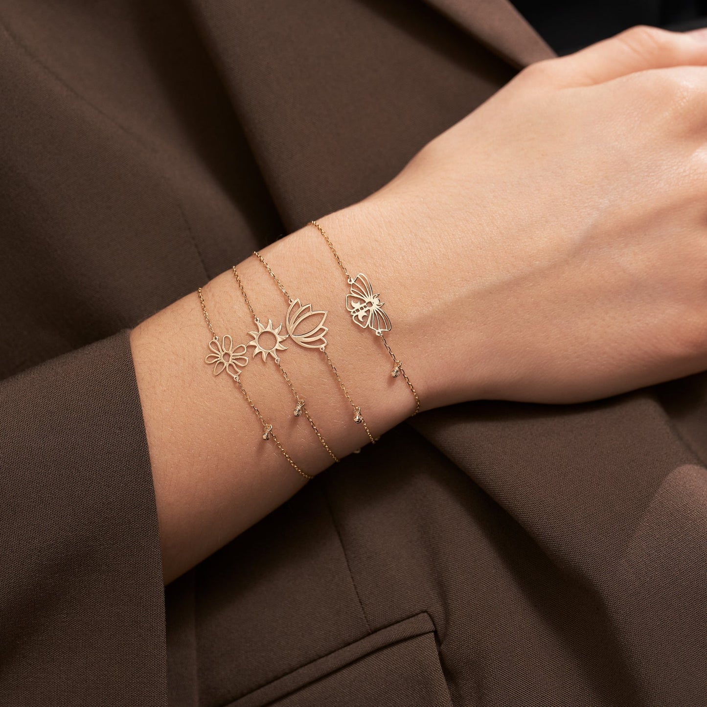 Sonnarmband mit Diamant