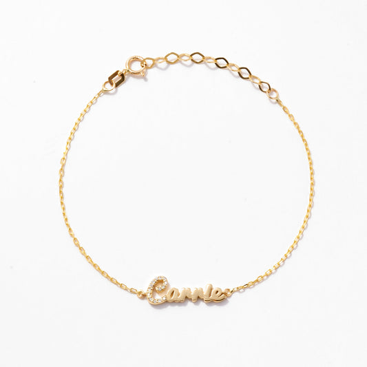 Diamant Carrie Namensarmband