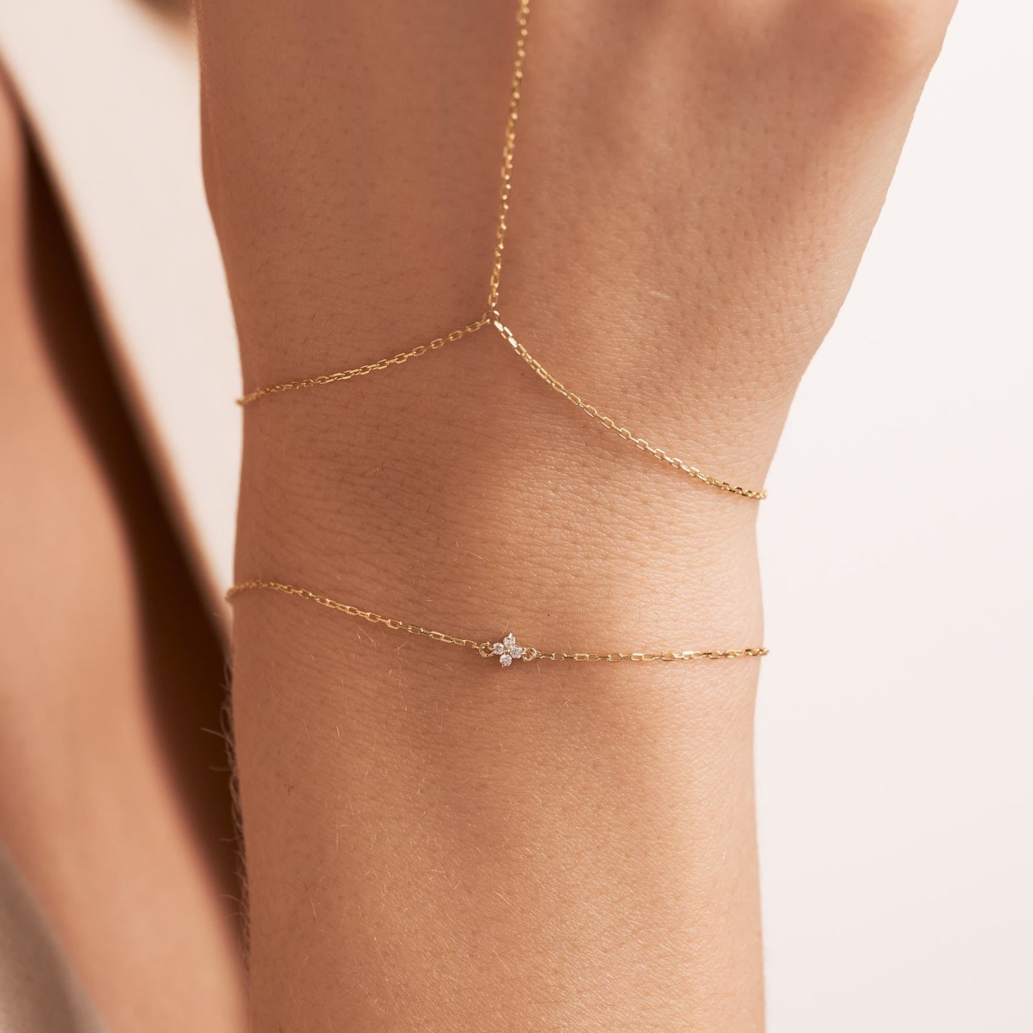 Diamant-Blumenarmband