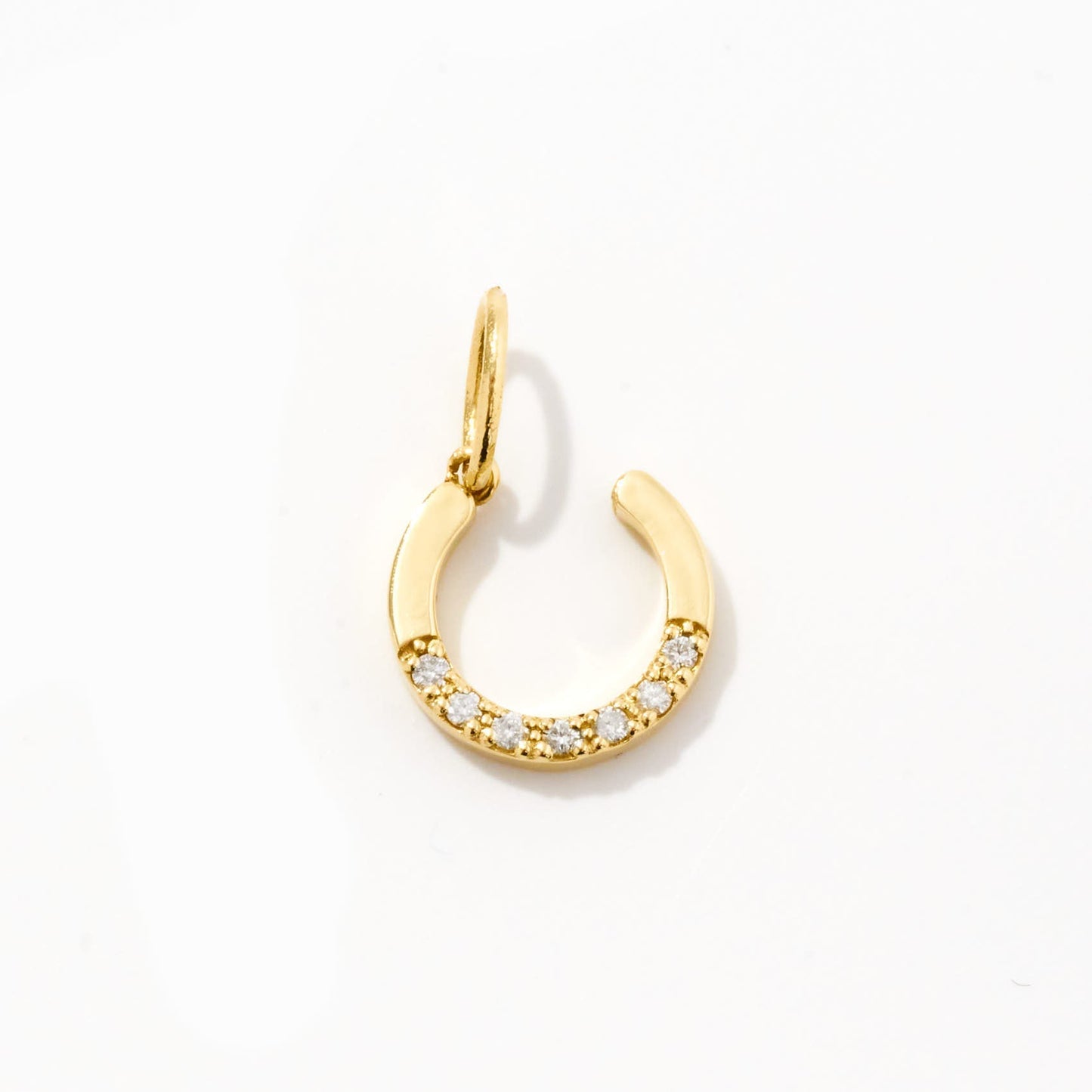 Diamant-Hufeisen-Charm