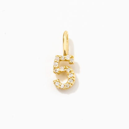 Diamant-Charm Nummer 5