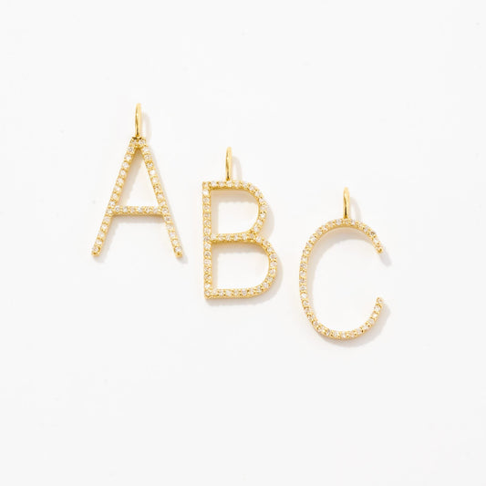 Diamant Buchstaben Charm