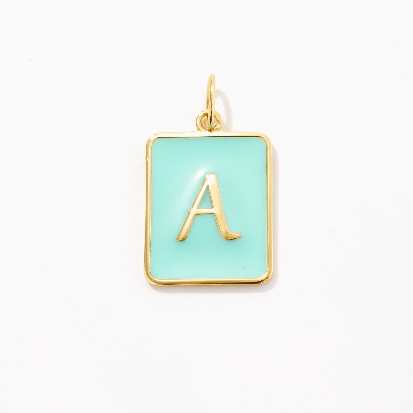 Buchstaben Charm mit Emaille