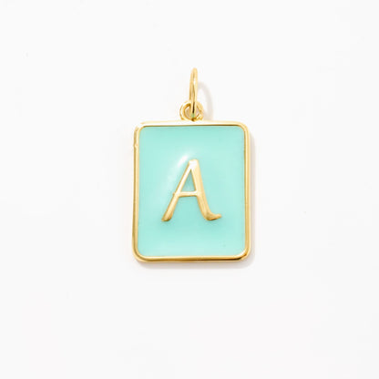 Buchstaben Charm mit Emaille