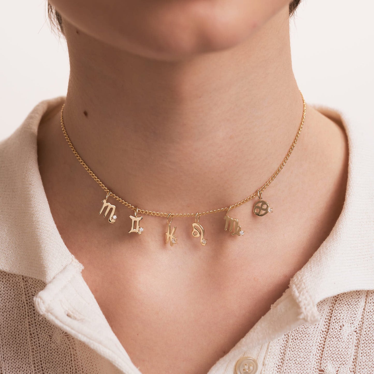 Diamant-Sternzeichen-Charm