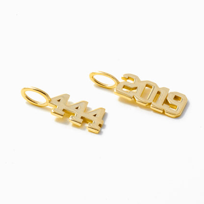 Datum-Jahr-Engelszahl-Charm