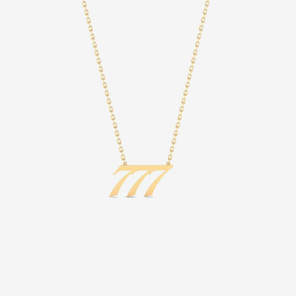 Collier chiffre angélique en or 585