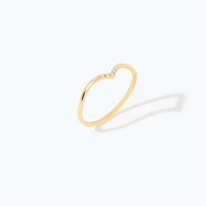 Diamant-Chevron-Ring